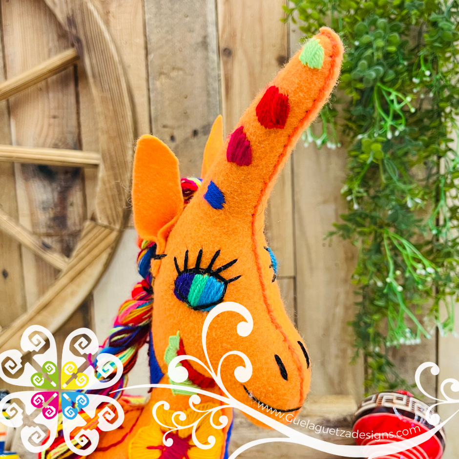 Embroidered Unicorn - Chiapas Stuffed Animal