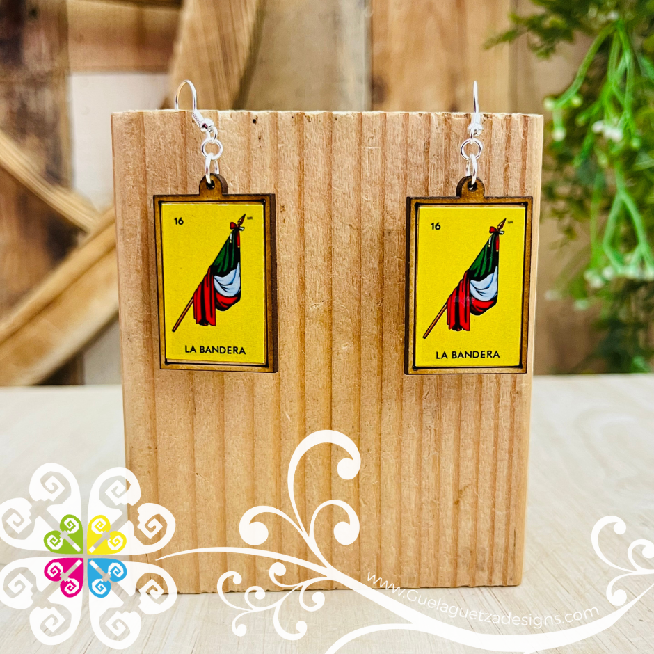 LoteriaMX Wood Earrings - Wood Earrings