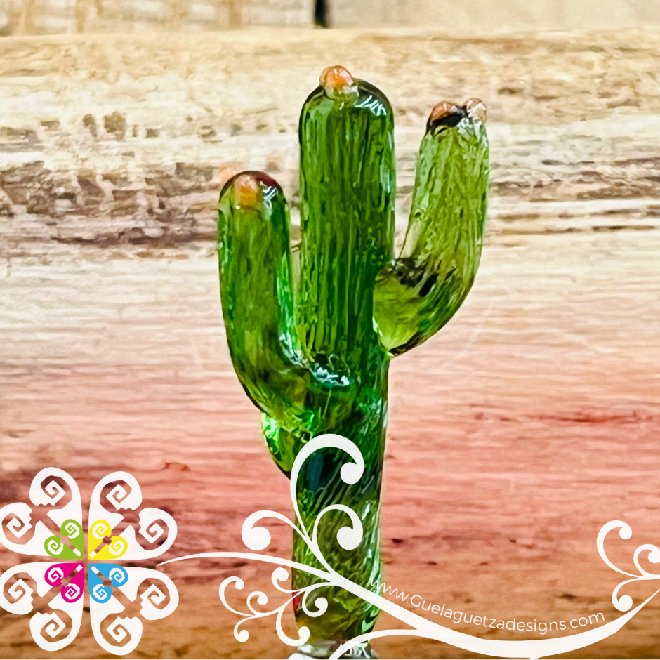 Mini Glass Cactus - Vidrio Soplado Trinkets