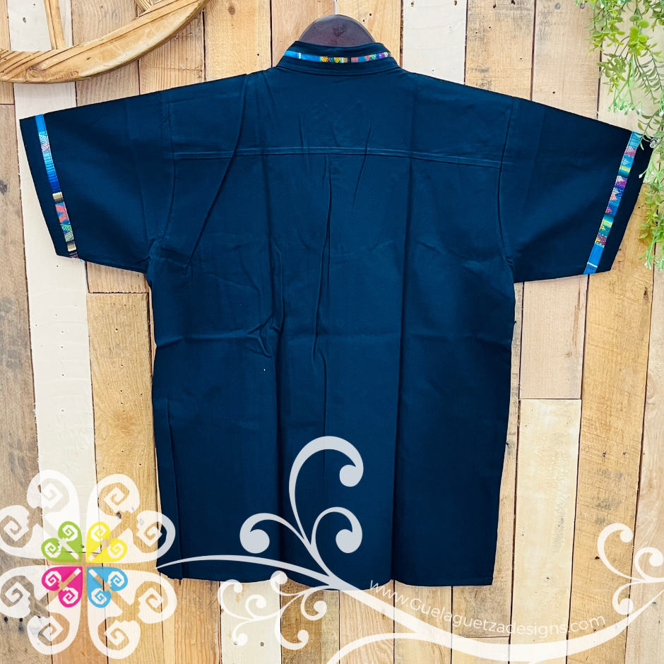 Navy Blue Coralillo Mountain with Buttons Shirt - Men Shirt