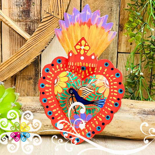 Medium Corazon Milagro - Hojalata San Miguel Collection