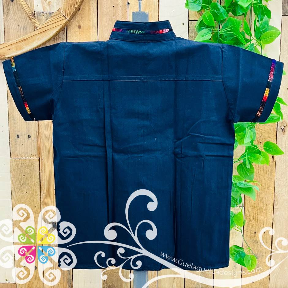 Navy Blue Coralillo Boy Shirt - Camisas de Niño
