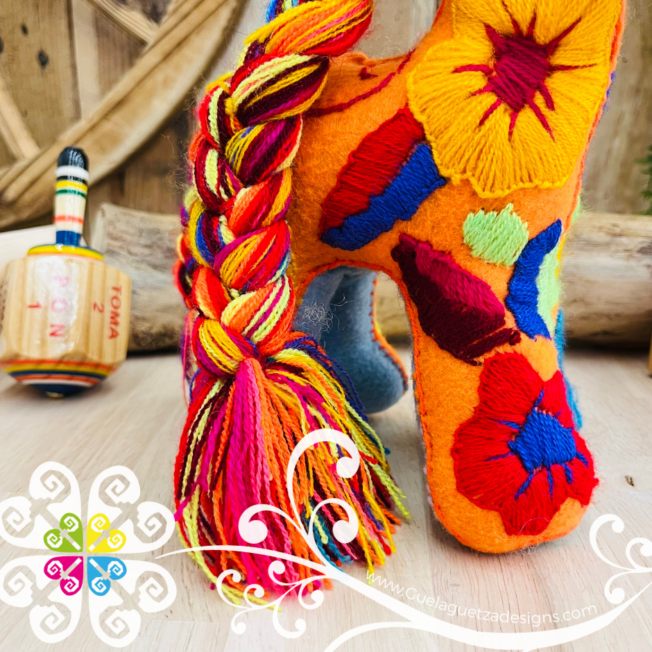 Embroidered Unicorn - Chiapas Stuffed Animal