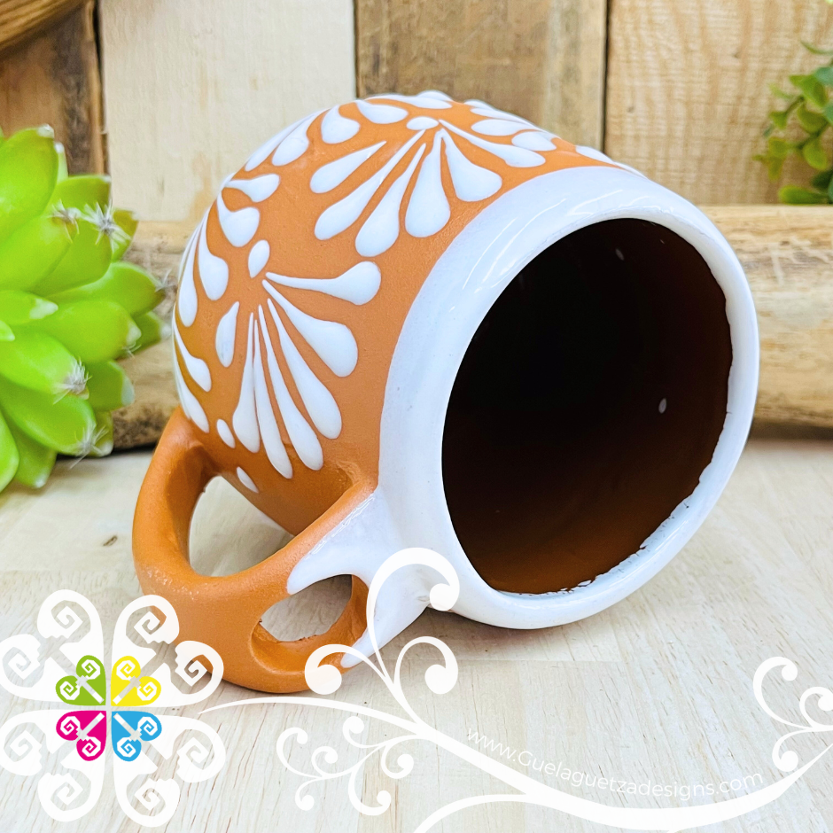 Natural with White Clay Mug with Spoon - Taza Espiga con Cuchara
