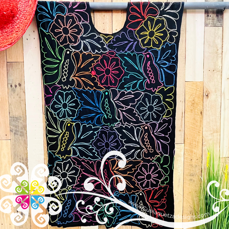 Pajaros Embroider Dress - Vestido Bordado