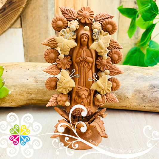 Virgen de Guadalupe Maguey Home Decor - Barro Metepec