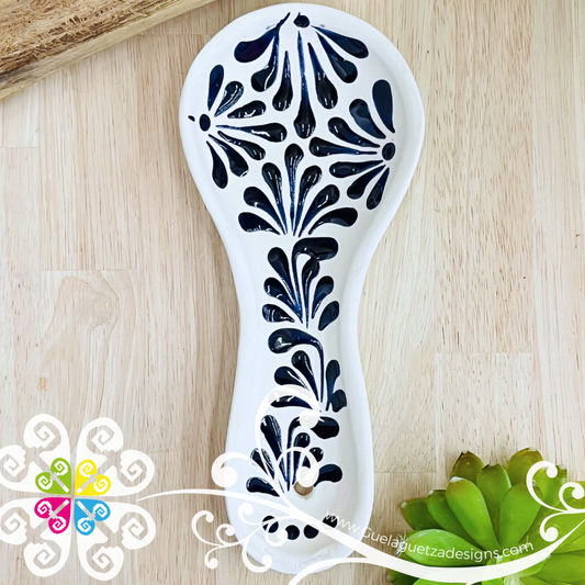 Cobalt Blue Espiga Clay Cucharero - Spoon Holder
