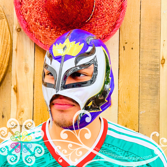 Purple Luchador Mask - Adult Lucha Libre Mask