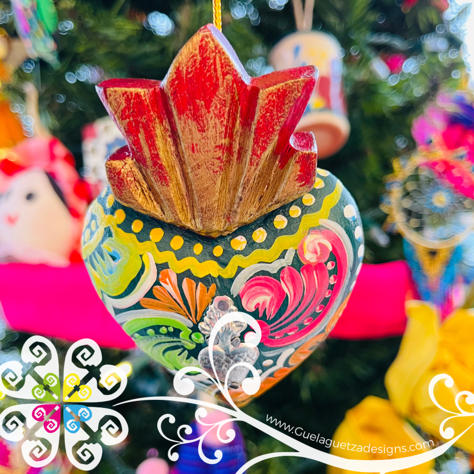 Mini Corazón Pintado - Christmas Ornament