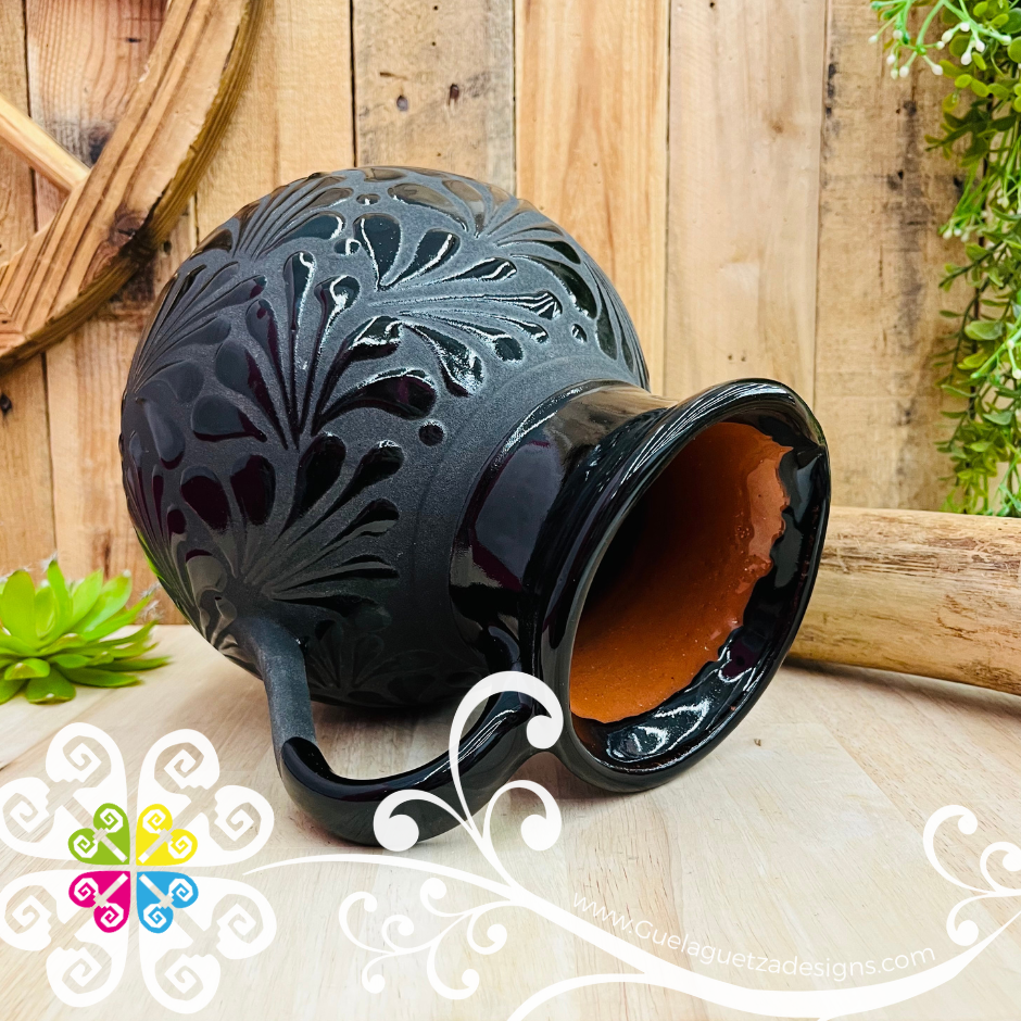 Black Espiga Bola Pitcher Set - 4 Mugs