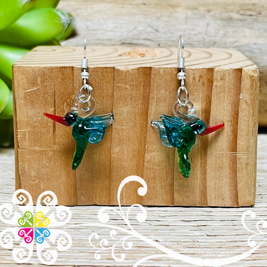 Birds - Artisan Glass Earrings