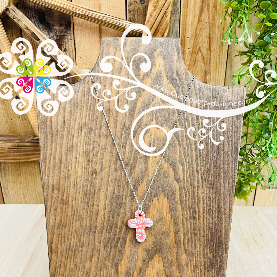 Cruz Dije Talavera Necklace - Talavera Accessories