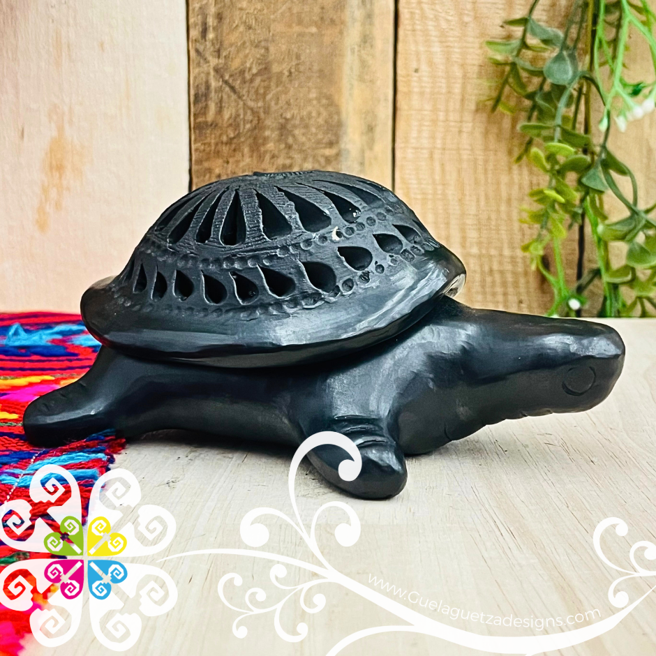 Turtle Jewelry Box - Barro Negro Oaxaca
