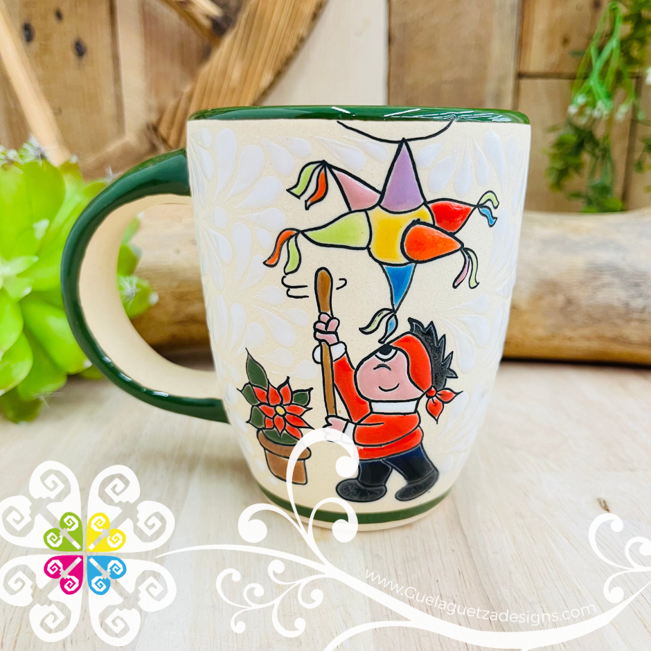 Taza Cono Piñata - Barro Alta Temperatura - Single Clay Mug