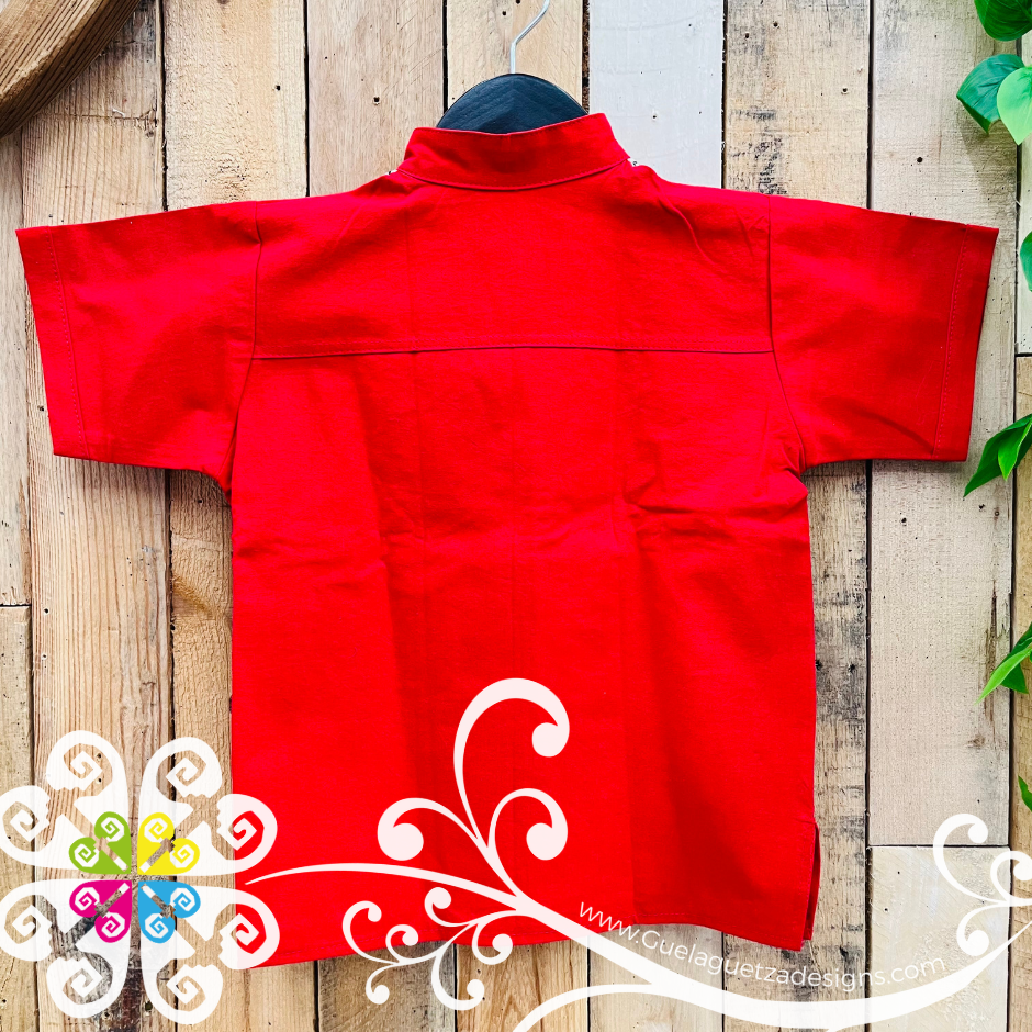 Red Lace Boy Shirt - Boys Shirts