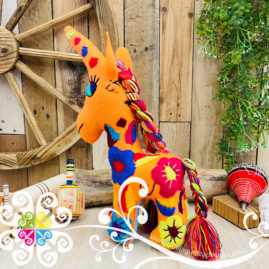 Embroidered Unicorn - Chiapas Stuffed Animal