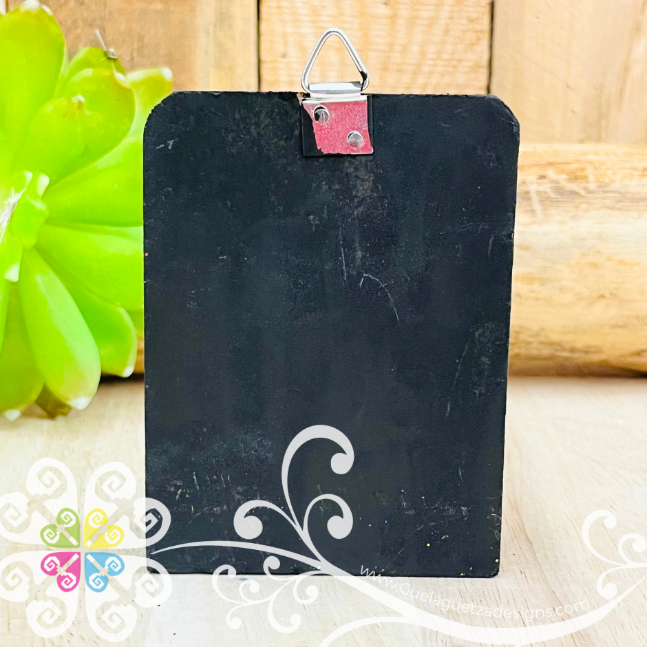 Black Miniature Virgencita Shadow Box - Cajita Decorativa