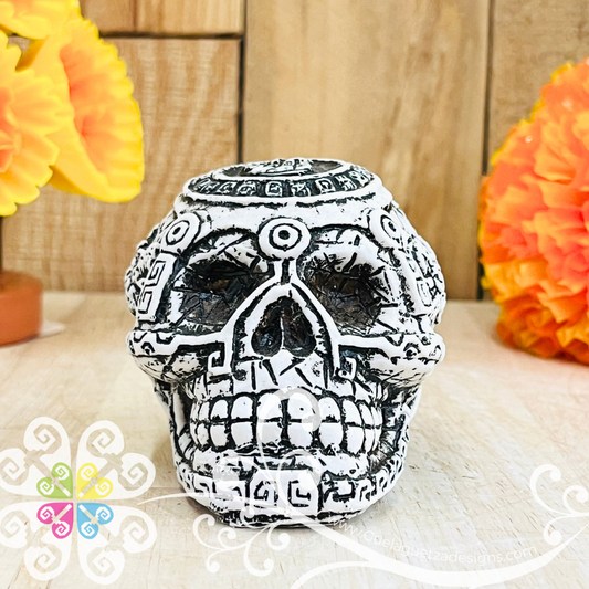 Small Azteca - Artisan Day of Dead Resin Head