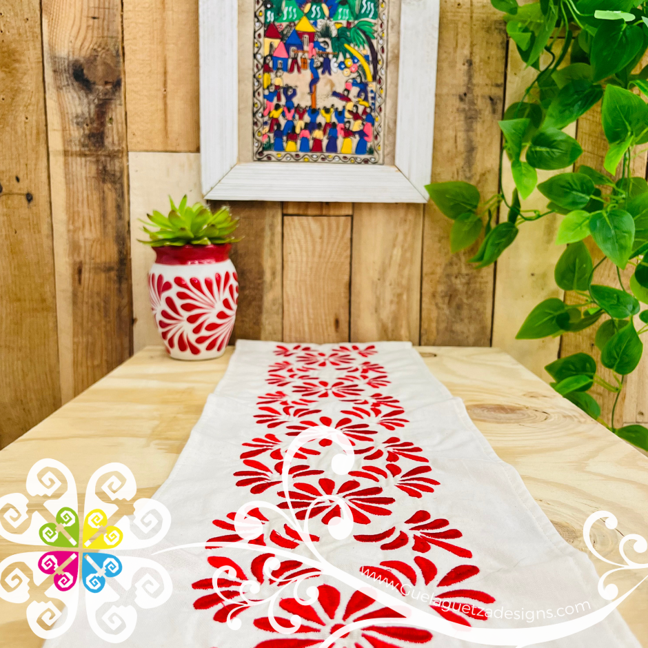 Red Cielito Lindo Table Runner - Mexican Home