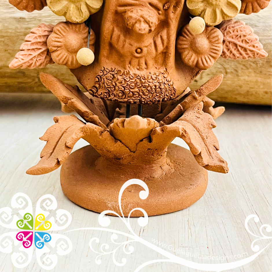 Virgen de Guadalupe Maguey Home Decor - Barro Metepec