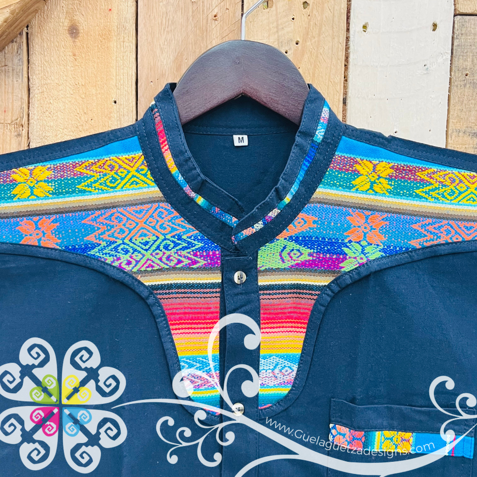 Navy Blue Coralillo Mountain with Buttons Shirt - Men Shirt