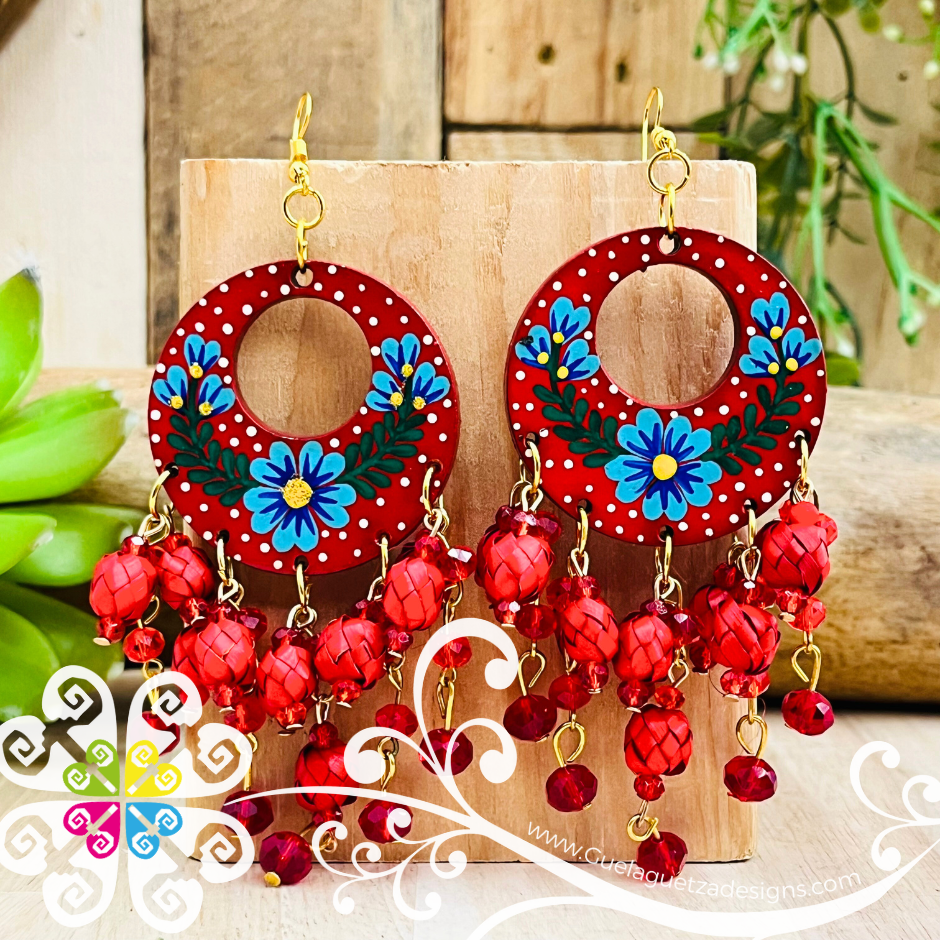 Arracada Gitana Wood Earrings - Palm Earrings