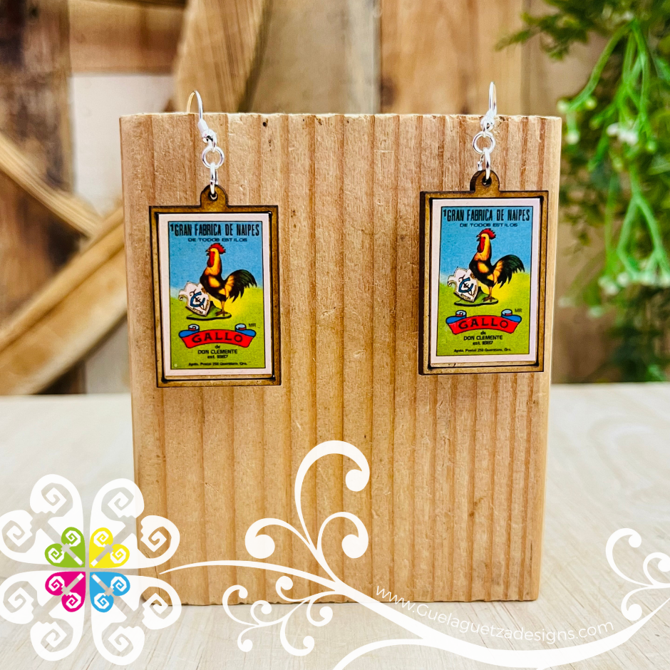 LoteriaMX Wood Earrings - Wood Earrings