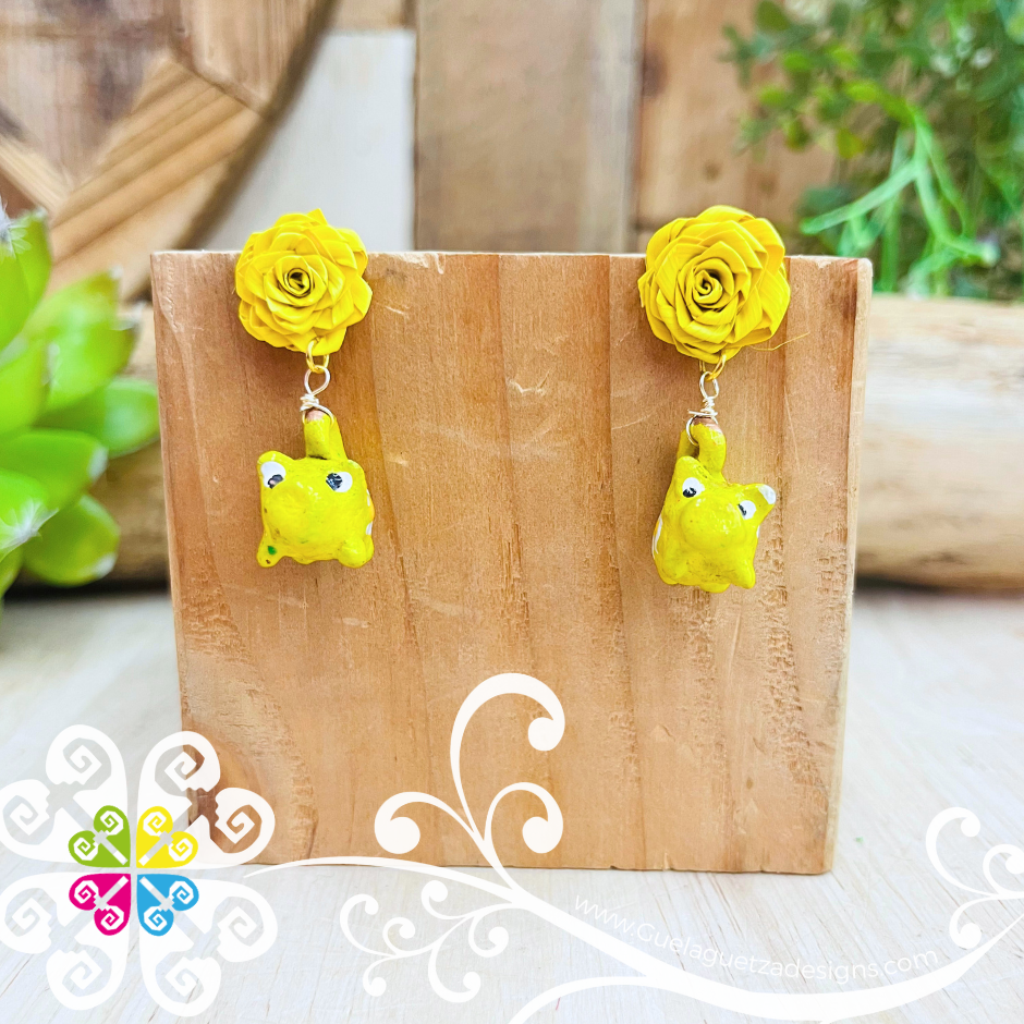 Maranito Studs Clay Studs- Palm Earrings