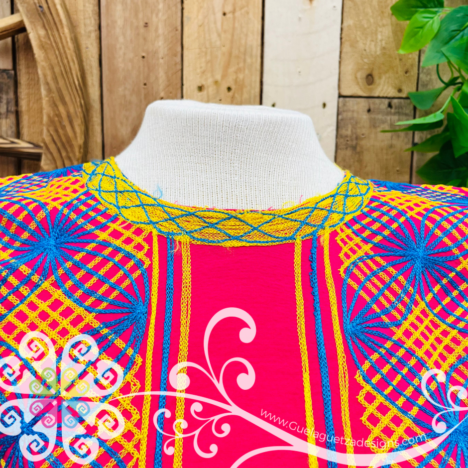 Small Cadenilla Tehuana Shirt - Doble Embroider