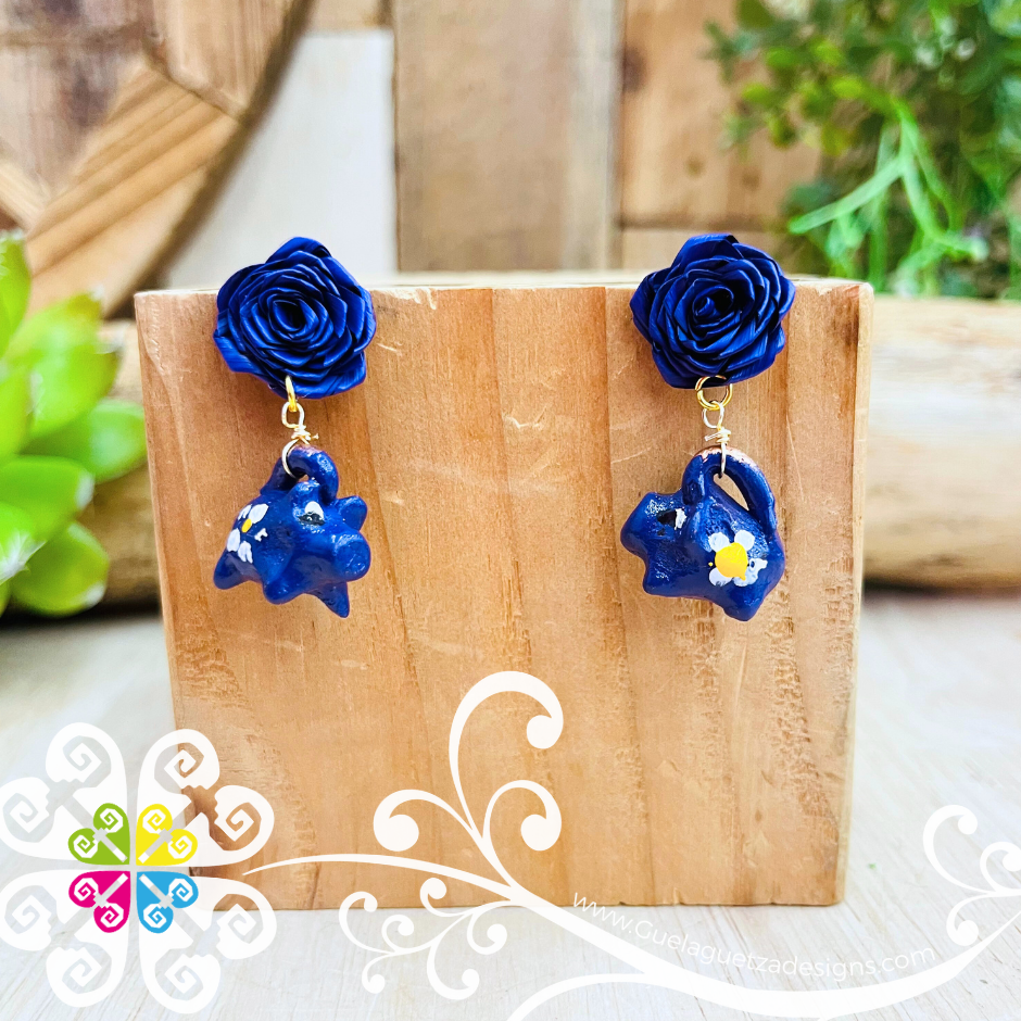 Maranito Studs Clay Studs- Palm Earrings