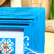 Blue Culturas Bordadas - Embroidered Wood Frame