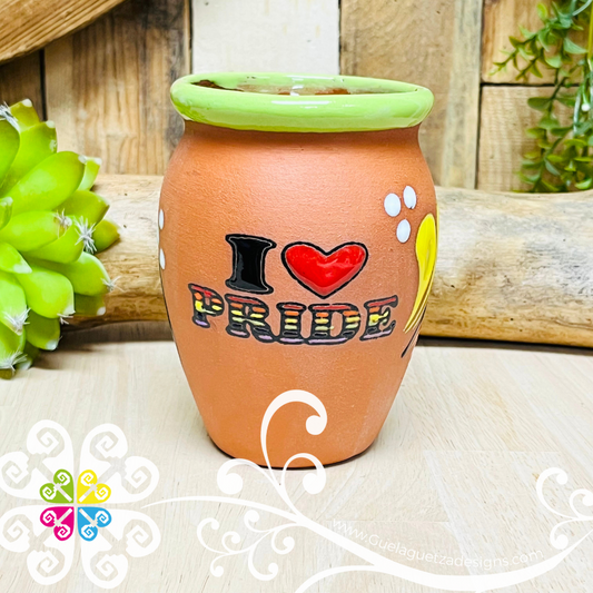 I love Pride - Cantarito Pride - Single Clay Cantarito