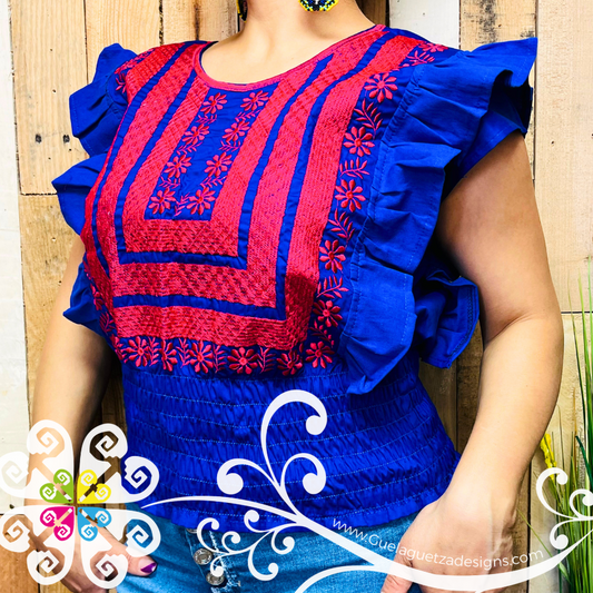 Tehuana Crop Top - With Elastic