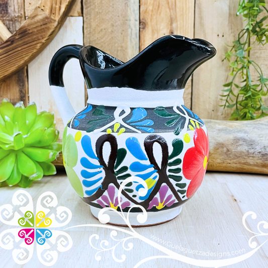 Black Small Engobe Clay Pitcher - Jarro