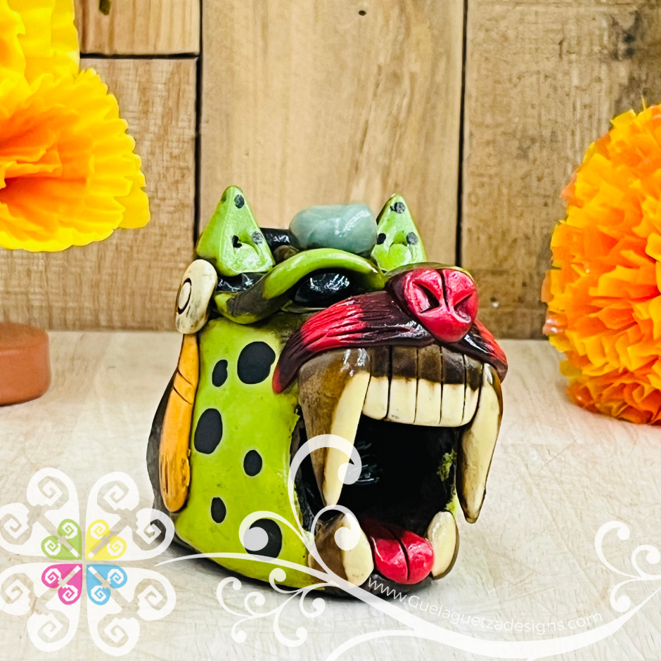 Medium Jaguar Ocarina Silbato - Resin & Epoxy Clay Whistle