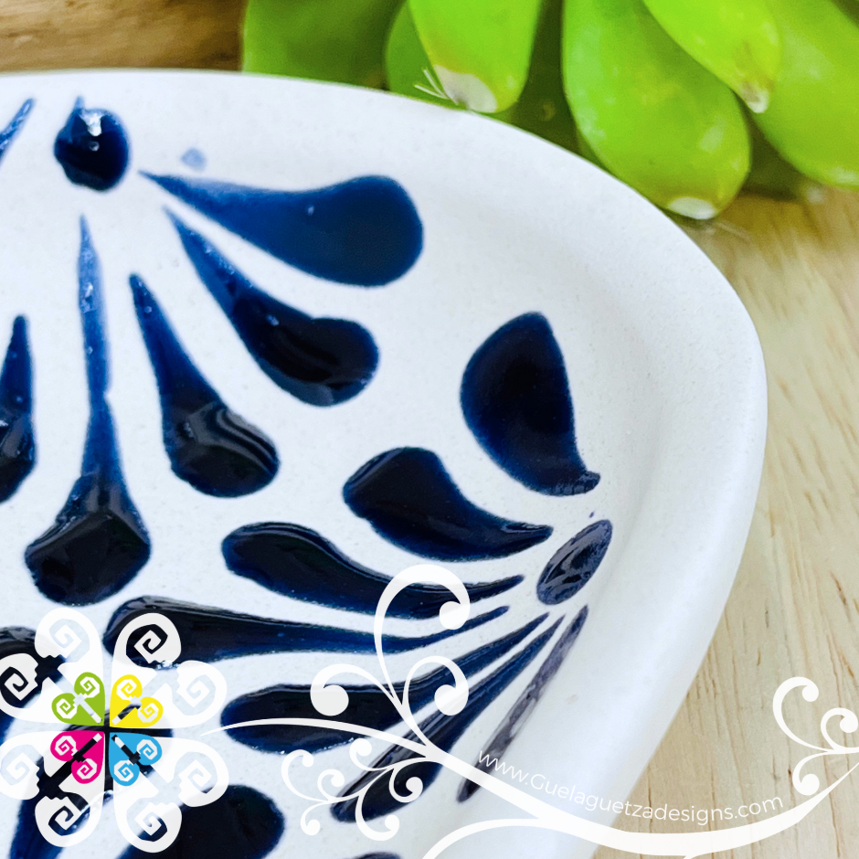 Cobalt Blue Espiga Clay Cucharero - Spoon Holder