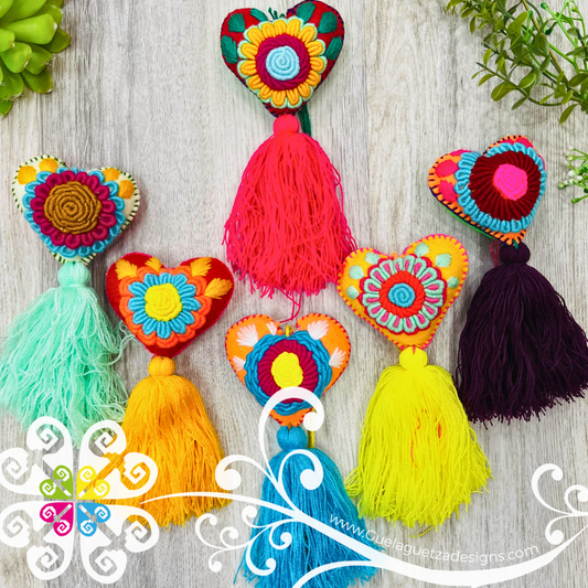 Heart Rococo Pom Pom Sets