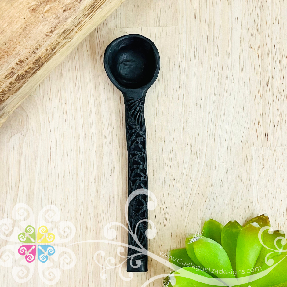 Black Clay Spoon - Barro Negro Oaxaca