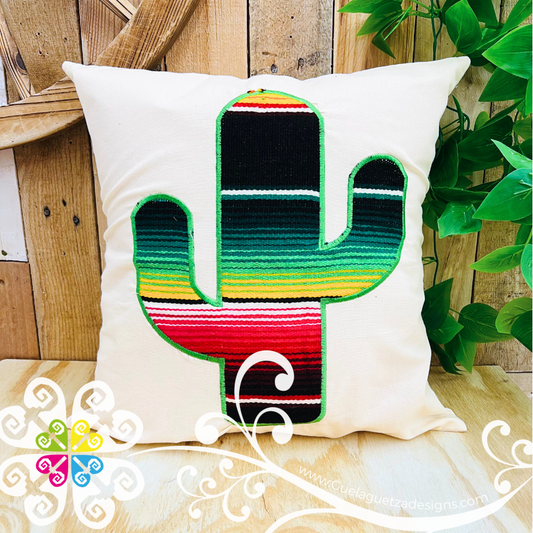 Sarape Cactus Pillow Case - Mexican Home