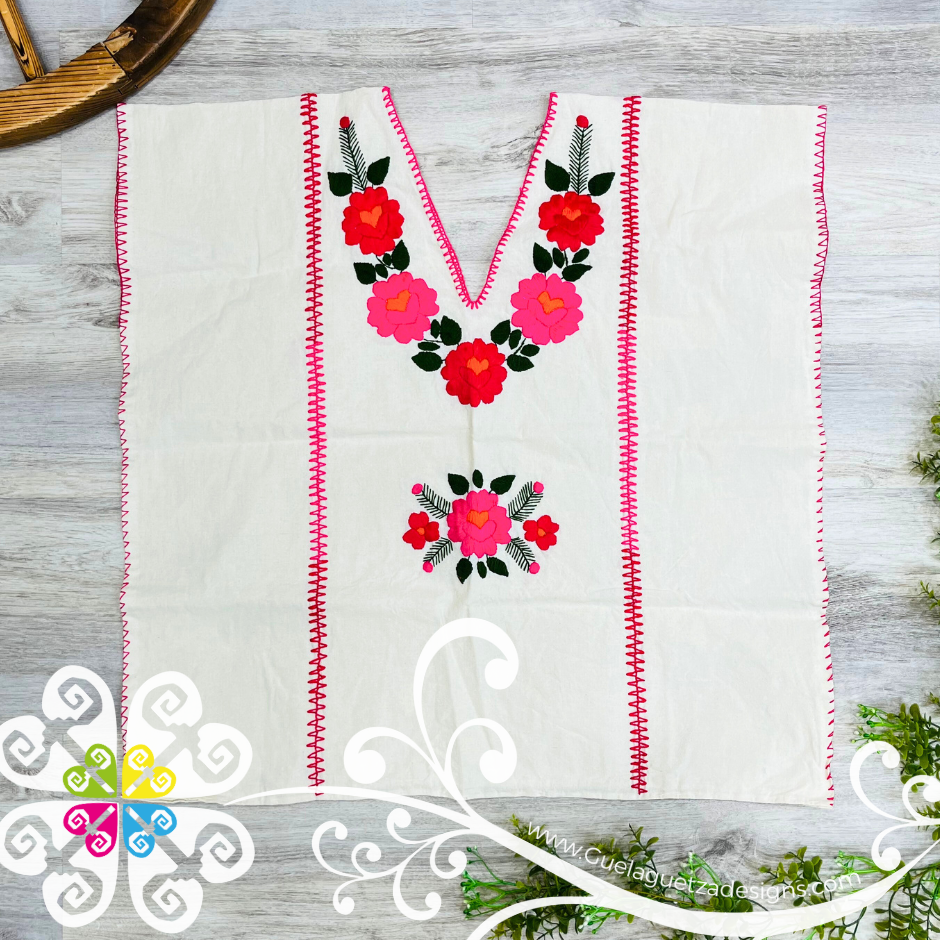 Plus Size Amuzgo Women Top - Blusa Bordada