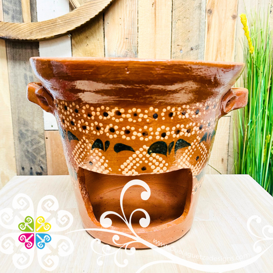 Medium Capula Sencillo Anafre - Chafing Dish - Capula Sencillo Clay Kitchen - Bracero de Barro