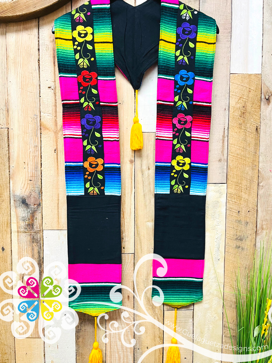 Primavera Graduation Primavera Embroider Graduation Pro Stole – Guelaguetza Designs