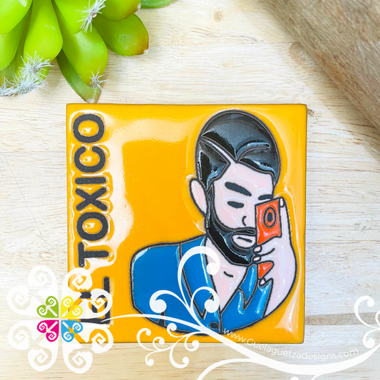 El Toxico - Mexican LoteriaMX Coaster Tile