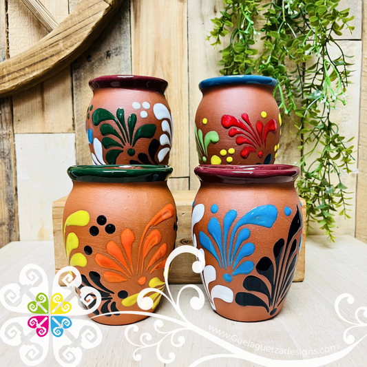 Set of 4 Espiga Multi Cantarito Cup - Set Clay Cantarito