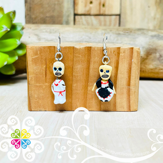 Los Veracuzanos - Calaverita Clay Earrings