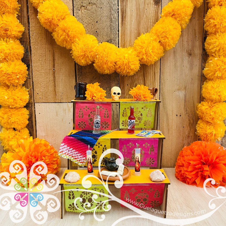 Mini Altar Mexicana - Dia de los Muertos - Altar - Miniature Ofrenda - Mexico