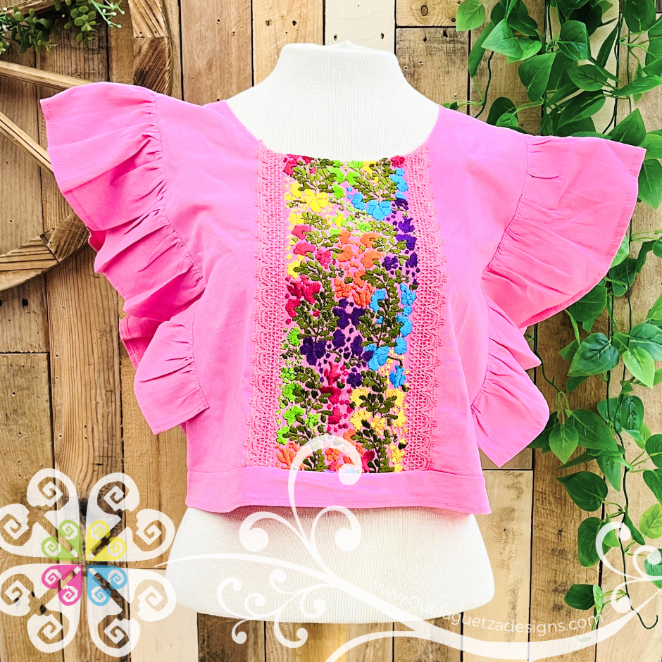 Pink Coqueta San Antonino Crop Top