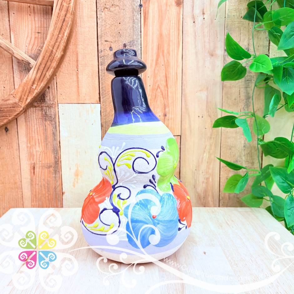 Floreada Botella Bule - Tequila Clay Bottle