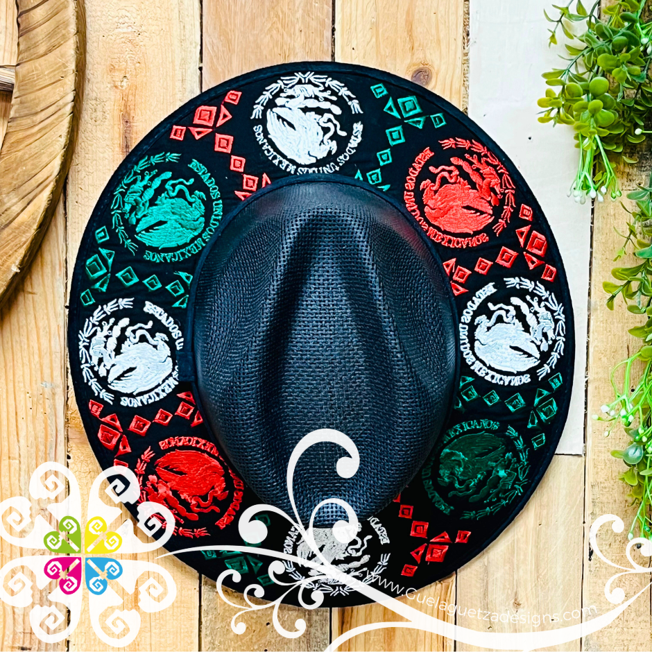 Tricolor Escudo Embroider Summer Hat