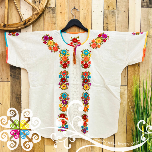Morning Bouquet Chiapas Embroider Top- Plus Size